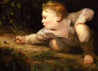 Boy Playing Marbles. David Gilmout Blythe, ca. 1858. National Museum of American Art, Washington, DC.