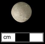 Naturally colored grey and yellow limestone marbles. Although produced as early as 16th century in Europe, importation of limestone marbles to North America really didn’t begin until after 1769 ( Gartley and Carskadden 1998:93) - clcik on image to see larger view.