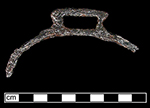 Stirrup top fragment with a rectangular eye flared at the top from 18CV91 - click image for more info.