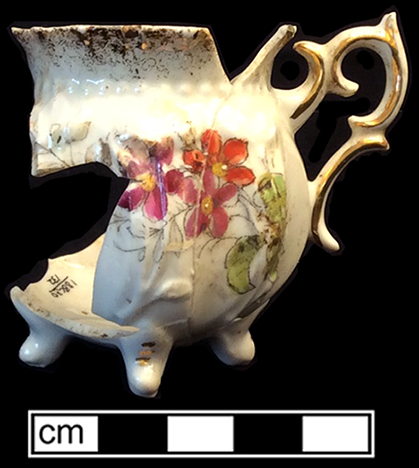 Bisque porcelain doll arm. 18BC80