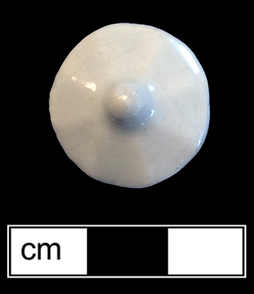 Continental European hard paste porcelain toy sugar dish or teapot lid from 18HA148.