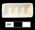 Porcelain soap dish for a doll from18BC27. 