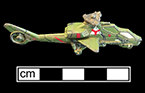 Die-cast zinc alloy Painted toy military style helicopter, from 18PR983.
