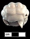 Doll head, leg and arms made of Continental European hard paste porcelain. 4cm x 2cm - from 18MO609.