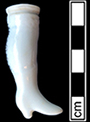 Doll head, leg and arms made of Continental European hard paste porcelain. 4cm x 2cm - from 18MO609.