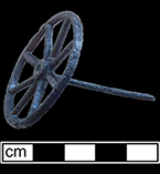 Cast iron wheel. 4cm x 4cm, from 18BC27.